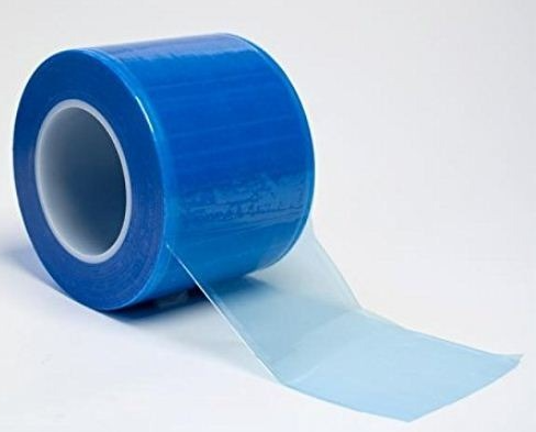 Rollo de Barrera Desechable color azul