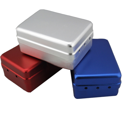 Caja Metálica para Endodoncia: Organiza,  Limas, cleanstand incorporado, regla milimetrada incorporada, portador de conos y puntas de gutapercha