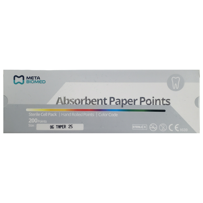 Puntas de Papel #25 Taper .06 200P Preempacadas 231450-25
