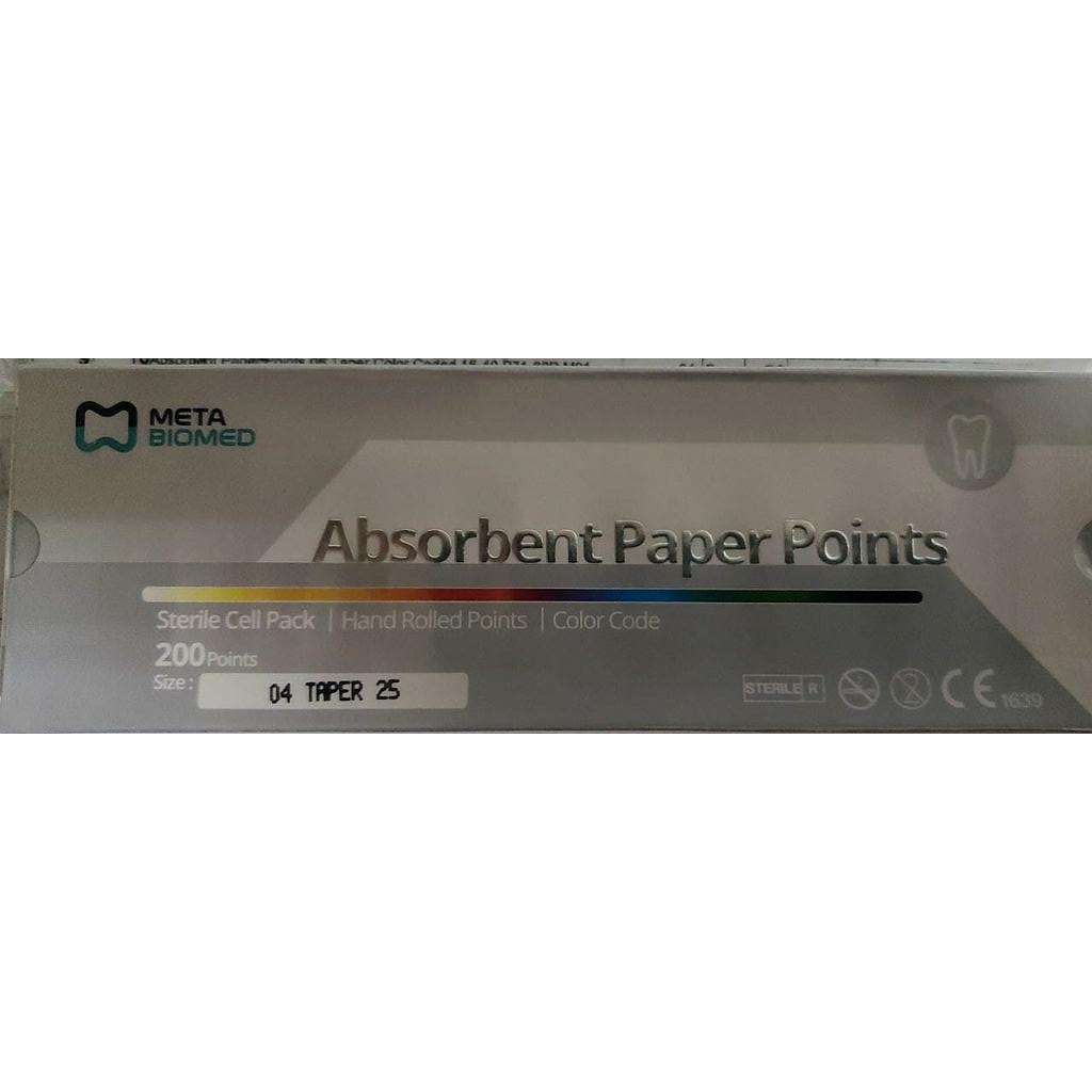 Puntas de Papel MetaBiomed 1a serie. Caja de 200 unidades. Item # 211550-1