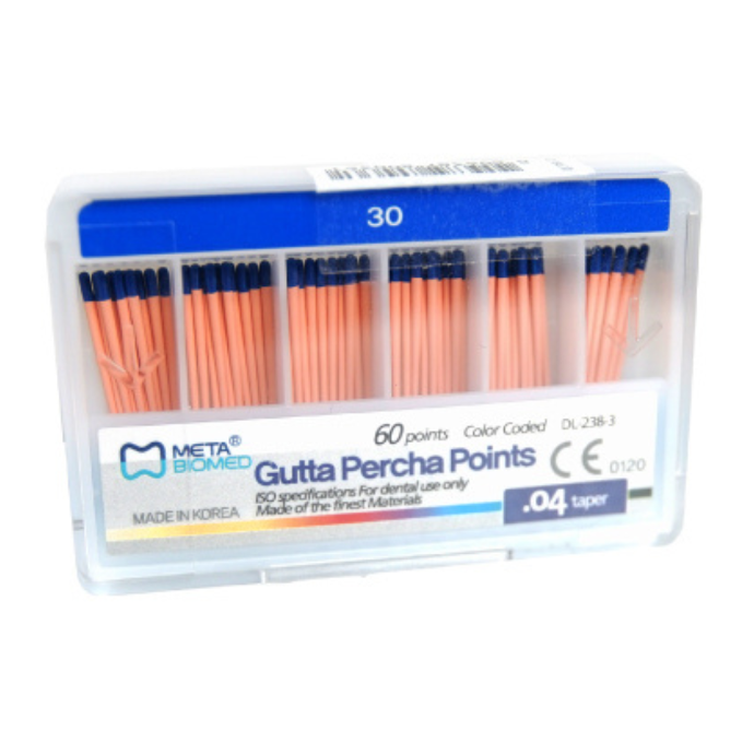 121510-30 Gutapercha Metabiomed Taper 04 #30, NL, 60P, P71 Sliding box.