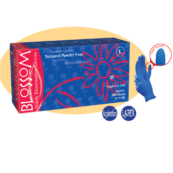 Blossom Guante Nitrilo Azul Oscuro Talla L