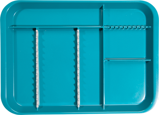 [20Z451J] Bandeja con división B-LOK verde azulado